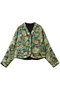 リバーシブルフラワープリントキュプラジャケット ルール ロジェット/leur logette グリーン