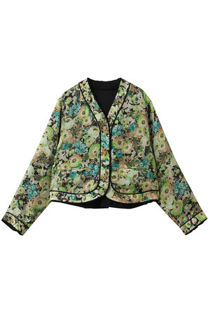 ルール ロジェット/leur logetteのリバーシブルフラワープリントキュプラジャケット(110800/110801)