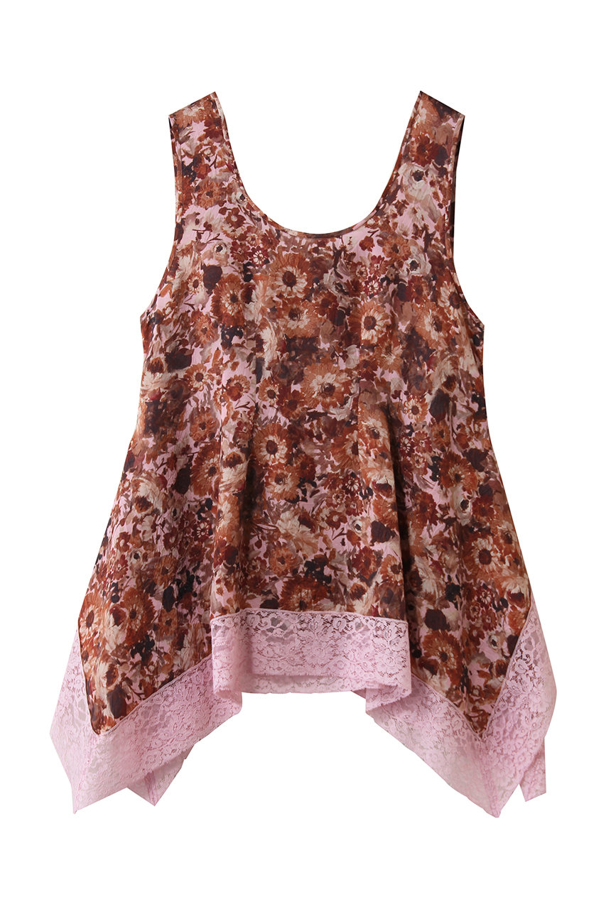 ルール ロジェット/leur logetteのフラワープリントキュプラトップス(ブラウン/03667)