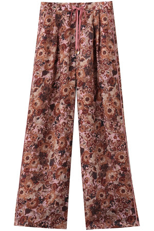 ルール ロジェット/leur logetteのフラワープリントキュプラパンツ