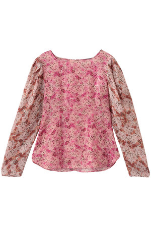 ルール ロジェット/leur logetteのポエティックブルームプリントキュプラトップス