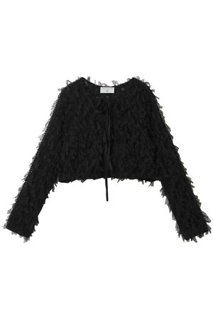 ルール ロジェット/leur logetteのストレッチチュールカーディガン(110100/110104)