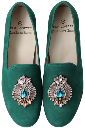 ルール ロジェット/leur logetteの【KIDS LOVE GAITE 】カウレザーヌバックフラットシューズ(130400/130401)