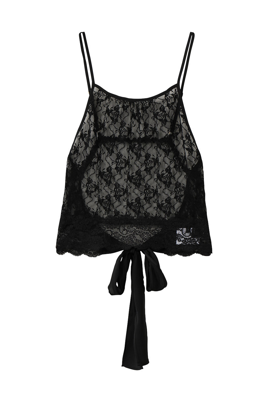 ルール ロジェット/leur logetteのストレッチレースキャミソール(ブラック/10205)