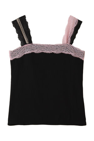 ルール ロジェット/leur logetteのストレッチジャージー配色キャミソール(110100/110101)