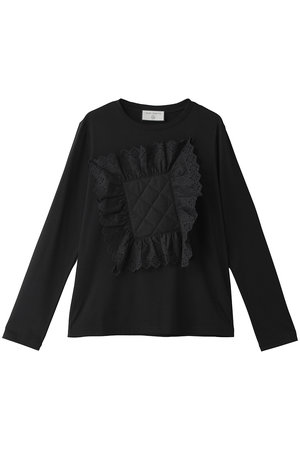 ルール ロジェット/leur logetteのキルティングフリルコットントップス(110100/110103)