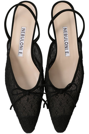 ネブローニ/NEBULONI E.のレースバックストラップフラットシューズ(130400/130401)