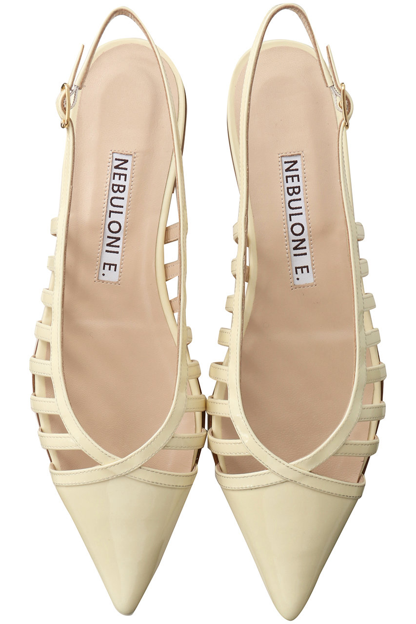 ネブローニ/NEBULONI E.の【予約販売】カットワークスリングバックシューズ(【ELLE SHOP限定】ライトイエロー/7615)