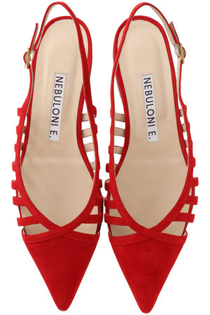 ネブローニ/NEBULONI E.のカットワークスリングバックシューズ