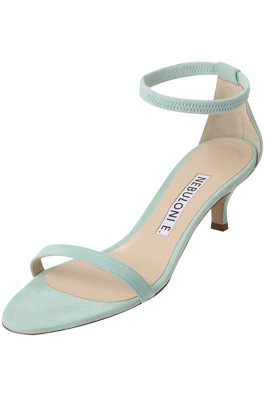 ネブローニ/NEBULONI E.のスエードアンクルストラップサンダル(【ELLE SHOP限定】エメラルド/6408)