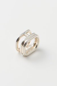 Hirotaka ヒロタカ Sand Dune Layered Ring 指輪 HIROTAKA/ヒロタカ】Sand Dune Layered Ring：リング（リング