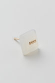 【Bird of Paradise】Naked Square Stone Stud ピアス（片耳用）