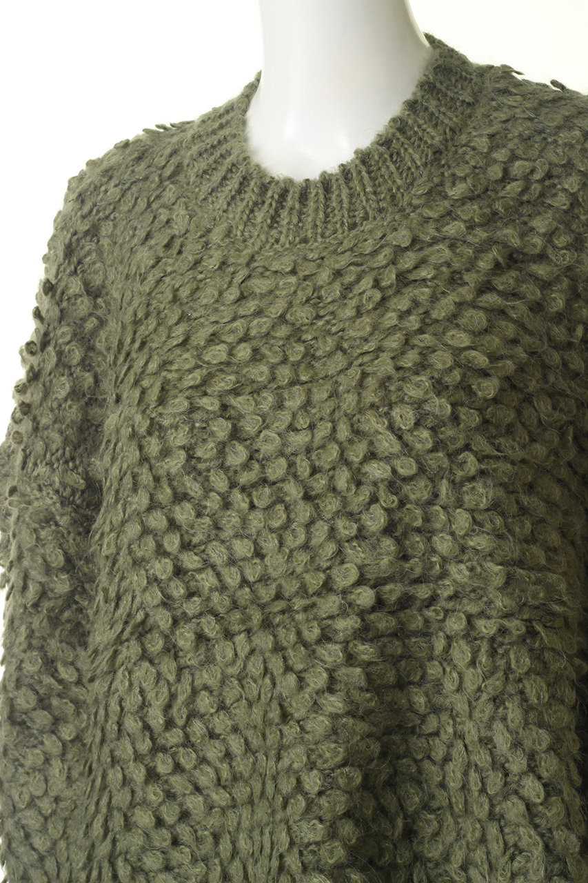 CLANE MOHAIR LOOP BULKY KNIT TOPS-eastgate.mk