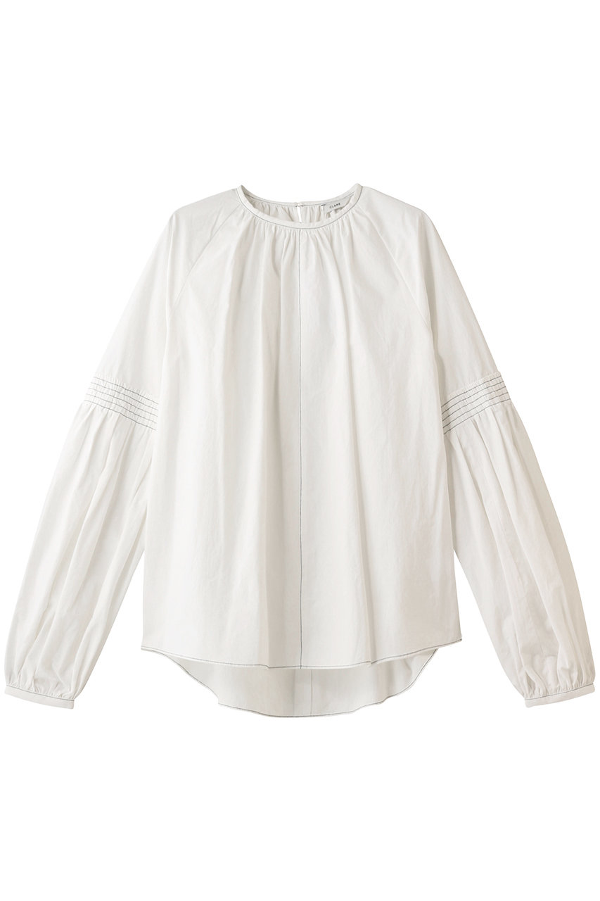 CLANE クラネ SHIRRING PUFF SLEEVE TOPS / シャツ/ブラウス WHITE