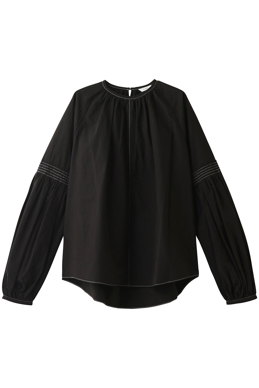 CLANE クラネ SHIRRING PUFF SLEEVE TOPS / シャツ/ブラウス BLACK