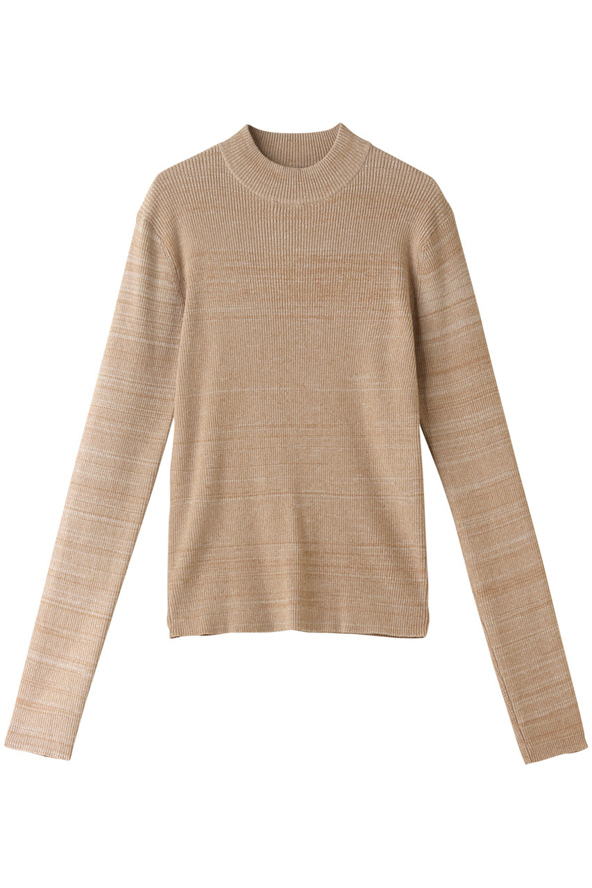 CLANE クラネ HIGH NECK RIB KNIT TOPS / ニット/セーター BEIGE