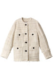 CLANE(クラネ)|NO COLOR TWEED JACKET/ベージュ の通販|ELLESHOP ...