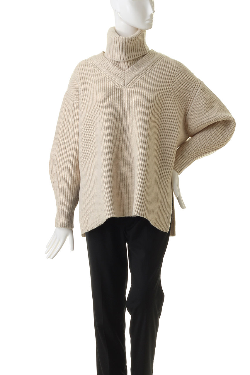 2WAY NECK WARMER KNIT TOPS