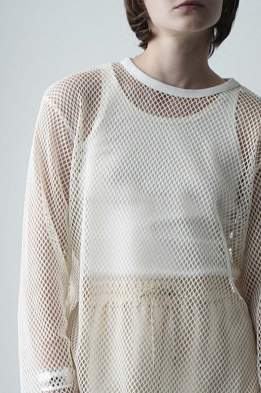 新品タグ付き✽CLANE WIDE MESH TOPS-