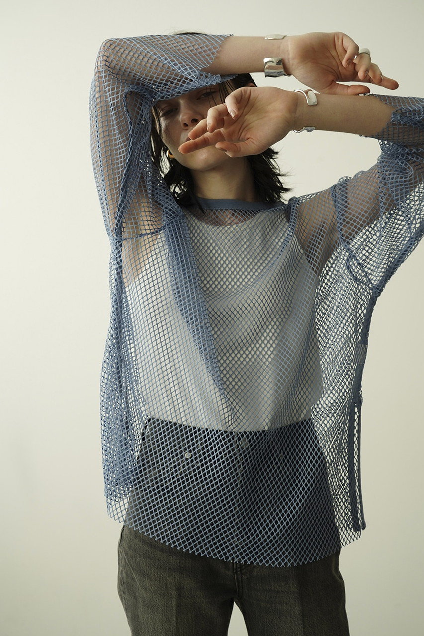 WIDE MESH TOPS Tシャツ/カットソー