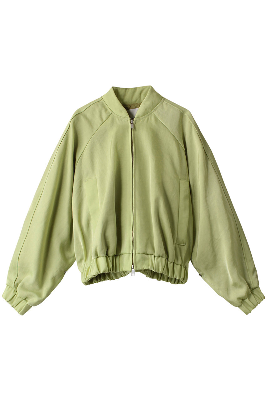 ＜ELLE SHOP＞ 30%OFF！CLANE MODE JERSEY BLOUSON ブルゾン (グリーン 2) クラネ ELLE SHOP