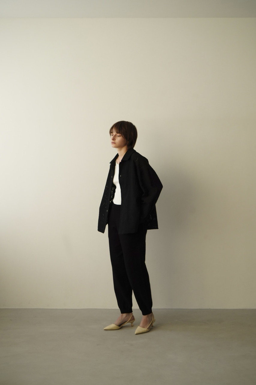 CLANE(クラネ)｜SLIM KNIT PANTS パンツ/ブラック の通販｜ELLESHOP