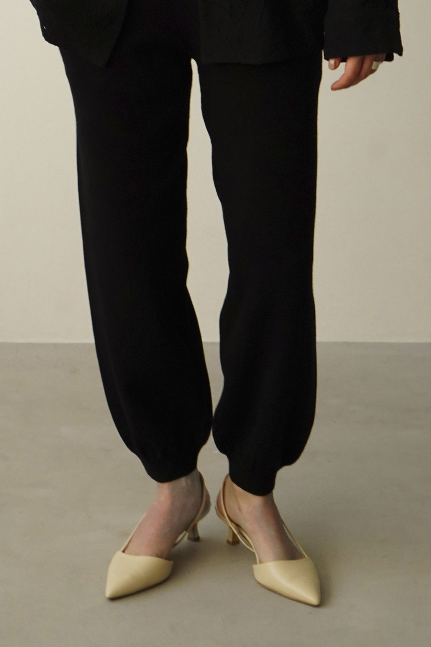 CLANE(クラネ)｜SLIM KNIT PANTS パンツ/ブラック の通販｜ELLESHOP