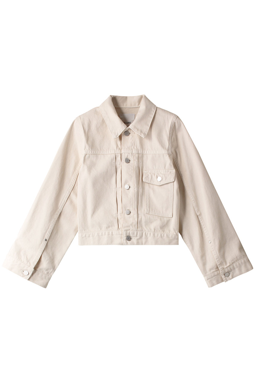 ＜ELLE SHOP＞ 40%OFF！CLANE BELL SLEEVE COMPACT JEAN JACKET ジャケット (アイボリー 1) クラネ ELLE SHOP