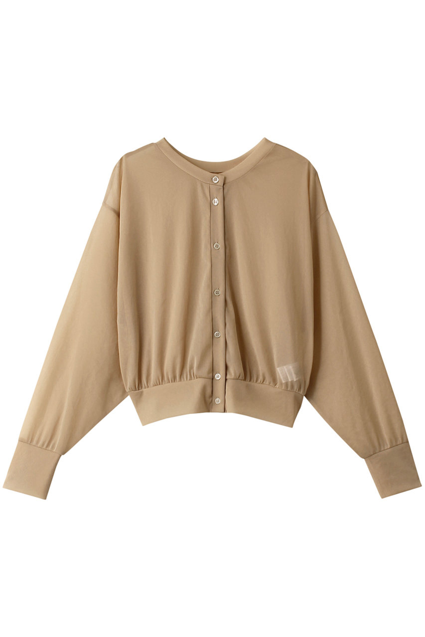 CLANE(クラネ)｜W FACE CENTER LINE SHEER CARDIGAN Tシャツ