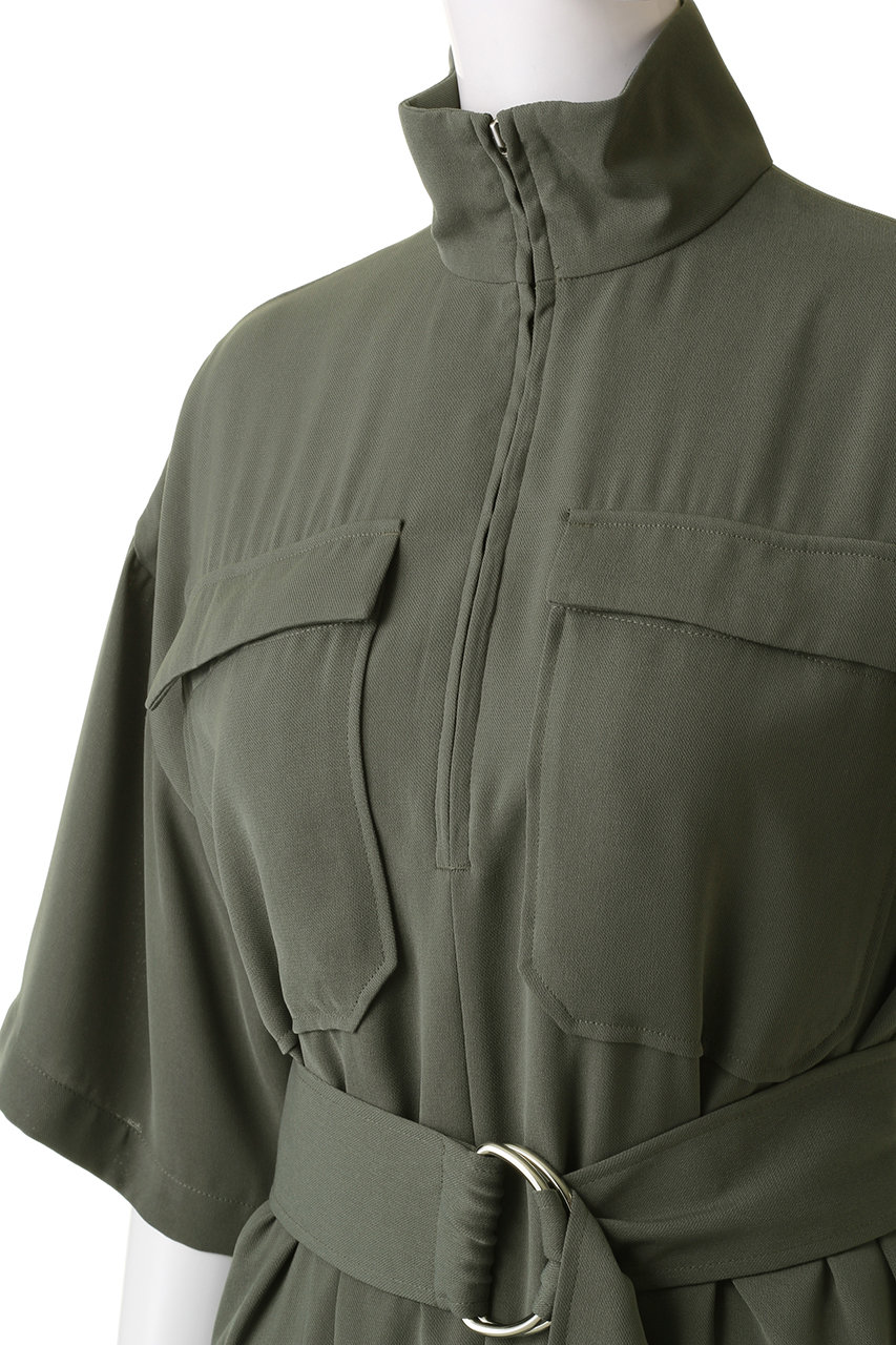 HALF ZIP MILITARY ONE PIECE ワンピース