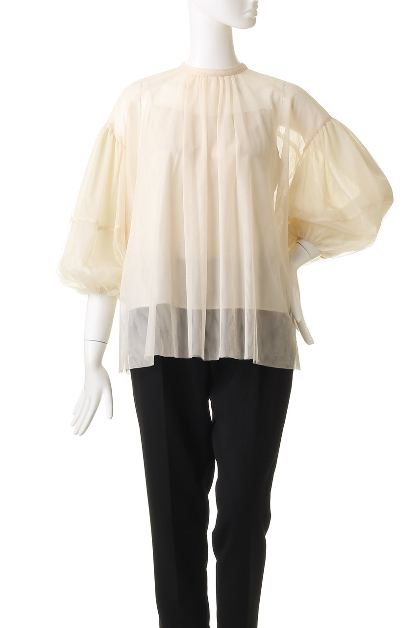 CLANE(クラネ)｜SHEER TULLE BALLOON SLEEVE TOPS シャツ/ブラウス