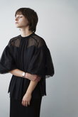 SHEER TULLE BALLOON SLEEVE TOPS シャツ/ブラウス