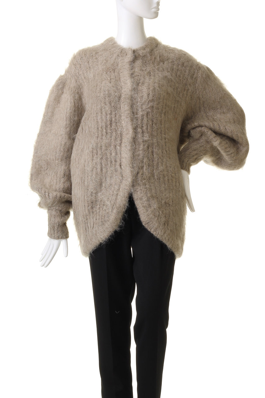 CLANE(クラネ)｜COLOR MOHAIR SHAGGY CARDIGAN/カーディガン/BEIGE の