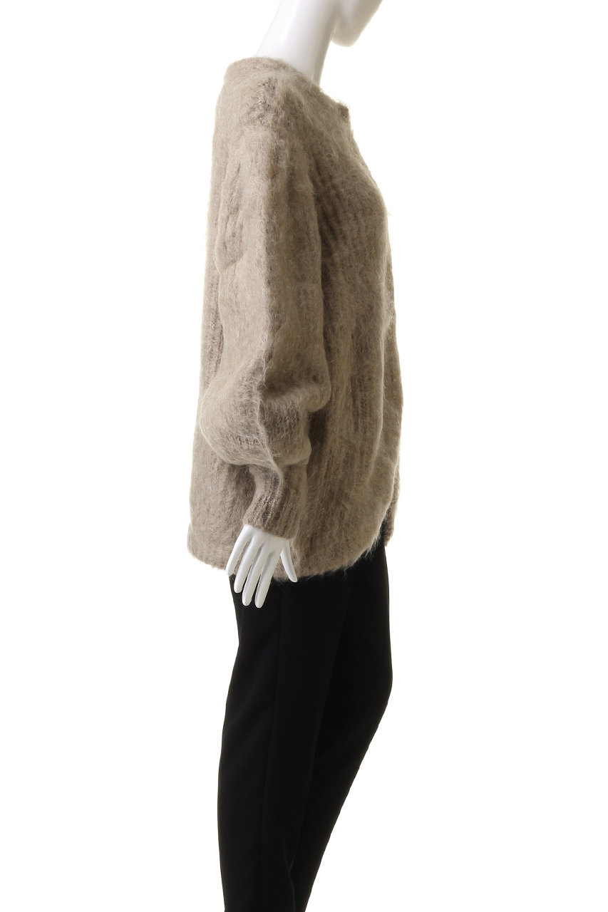 CLANE(クラネ)｜COLOR MOHAIR SHAGGY CARDIGAN/カーディガン/BEIGE の