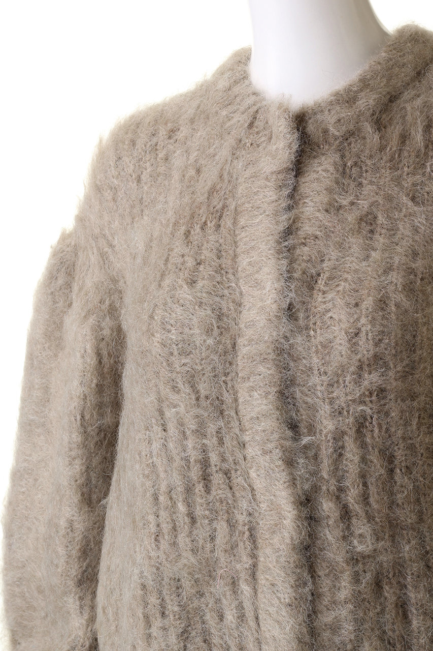 CLANE(クラネ)｜COLOR MOHAIR SHAGGY CARDIGAN/カーディガン/BEIGE の