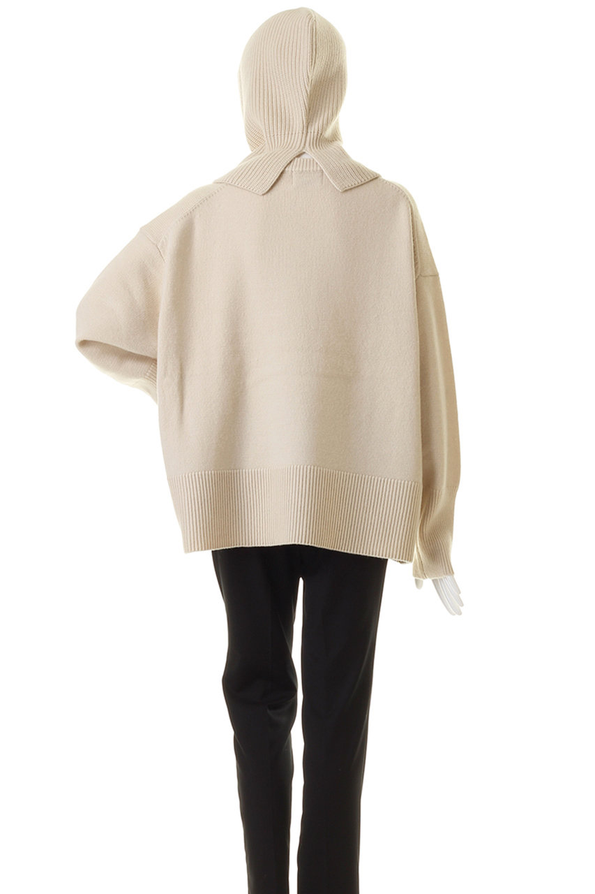 CLANE(クラネ)｜WIDE KNIT TOPS BALACLAVA SET/ニット/IVORY の通販