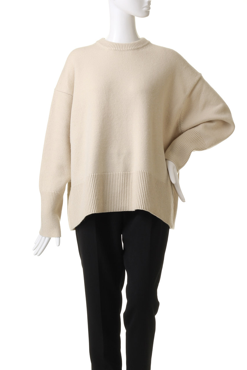 CLANE(クラネ)｜WIDE KNIT TOPS BALACLAVA SET/ニット/IVORY の通販