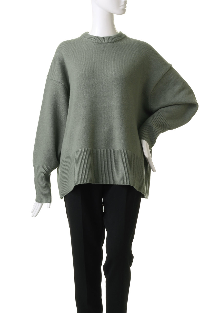 クラネ CLANE VELOR COLLAR KNIT TOPS/BLACK/1 （BLACK） -ファッション通販 FASHION WALKER