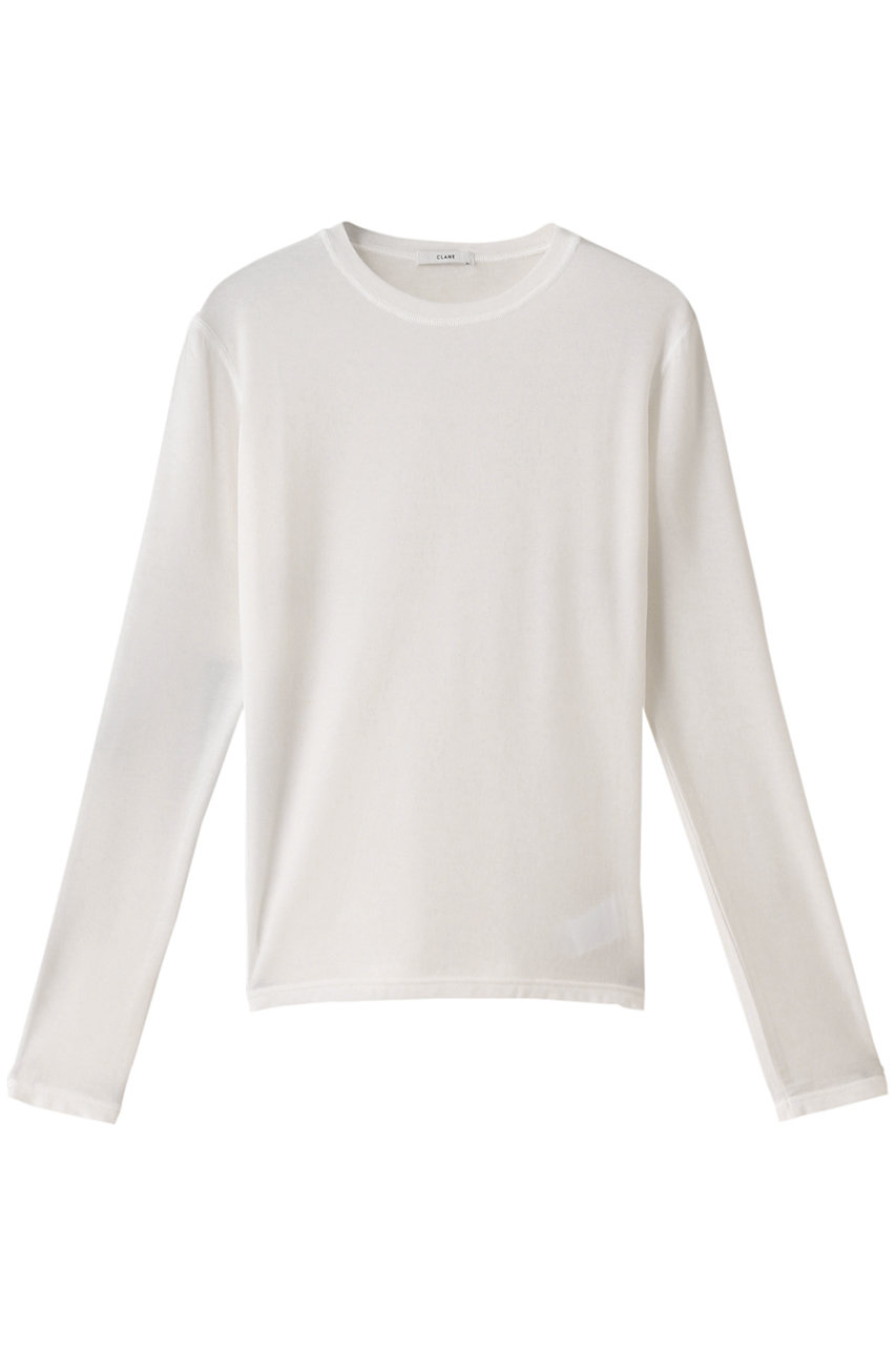 CLANE(クラネ)｜COMFORTABLE CREW TOPS/トップス/WHITE の通販 