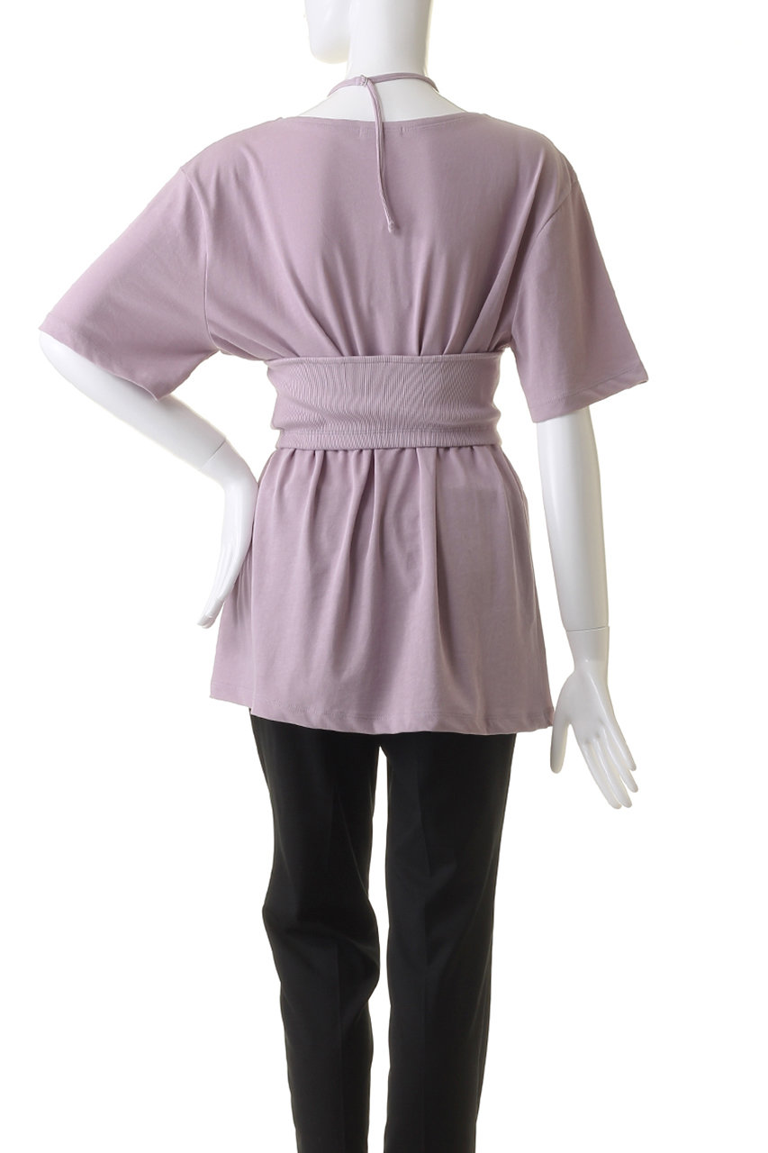 CLANE(クラネ)｜HALTER BUSTIER SET TEE/Tシャツ/PURPLE の通販