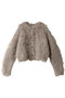 SHAGGY SHORT KNIT CARDIGAN ニット/セーター クラネ/CLANE BEIGE