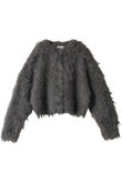 SHAGGY SHORT KNIT CARDIGAN ニット/セーター