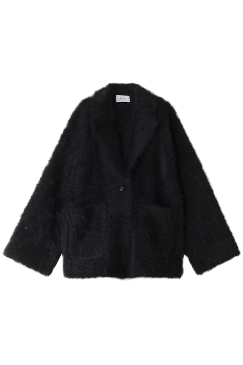 クラネ/CLANEのANGOLA TAILORED KNIT JACKET ジャケット(BLACK/17106-2362)