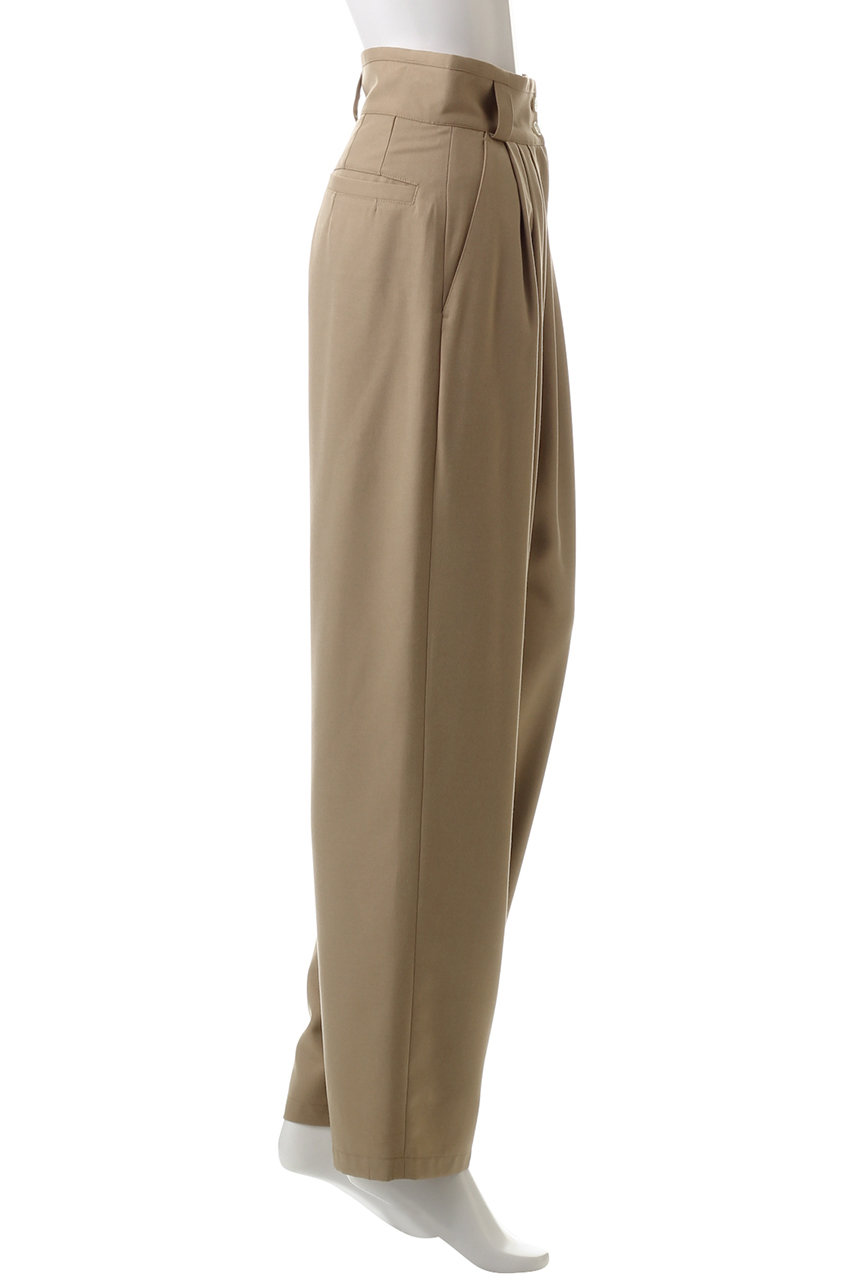 CLANE(クラネ)｜WIDE BELT TUCK PANTS パンツ/BEIGE の通販