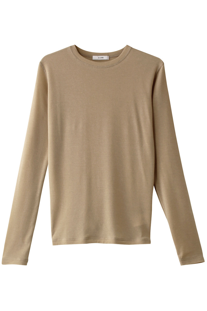 クラネ/CLANEのCOMFORTABLE CREW TOPS/Tシャツ(SAND/17105-1202)