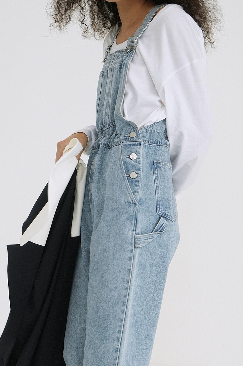 CLANE(クラネ)｜WAIST ADJUST OVERALLS/オーバーオール/BLUE の