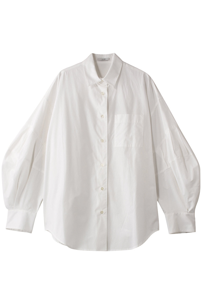 クラネ/CLANEのVOLUME SLEEVE SHIRTS/シャツ(WHITE/18122-4042)