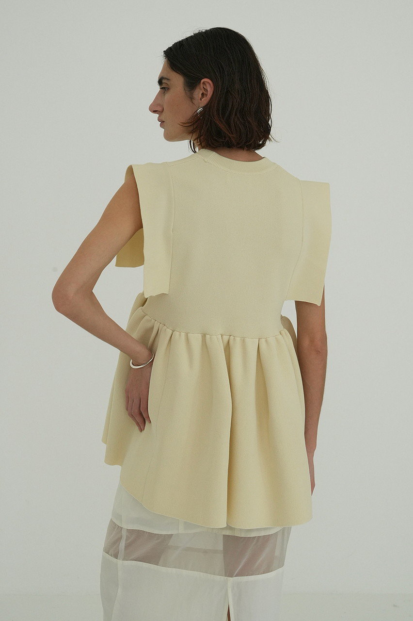 トップス CLANE BELL SLEEVE KNIT TOPS IVORY 2 CLANE - ベルスリーブトップス - BELL SLEEVE KNIT TOPS - IVORY