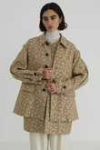 ジャケット・アウター clane LINEN LEOPARD JACKET CLANE(クラネ)｜LINEN LEOPARD JACKET/ジャケット/BEIGE の通販