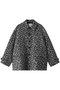 LINEN LEOPARD JACKET/ジャケット クラネ/CLANE BLACK